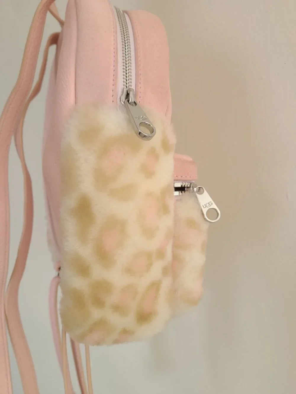 UGG Dannie II Mini Backpack Sheepskin Pink Opal Suede